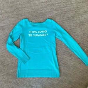 Lilly Pulitzer turquoise sweater